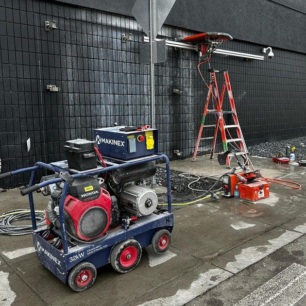 Generator 32kW 480V - with wall saw