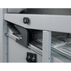 Outfeed rollers are adjusted automatically based on paper size and fold type