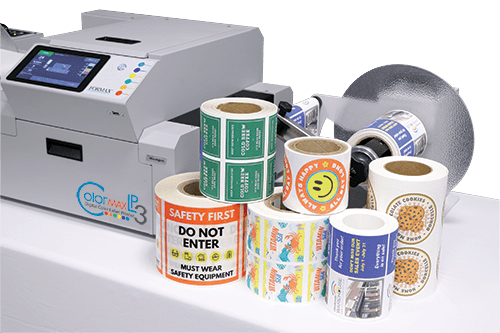 ColorMaxLP3 with label rolls