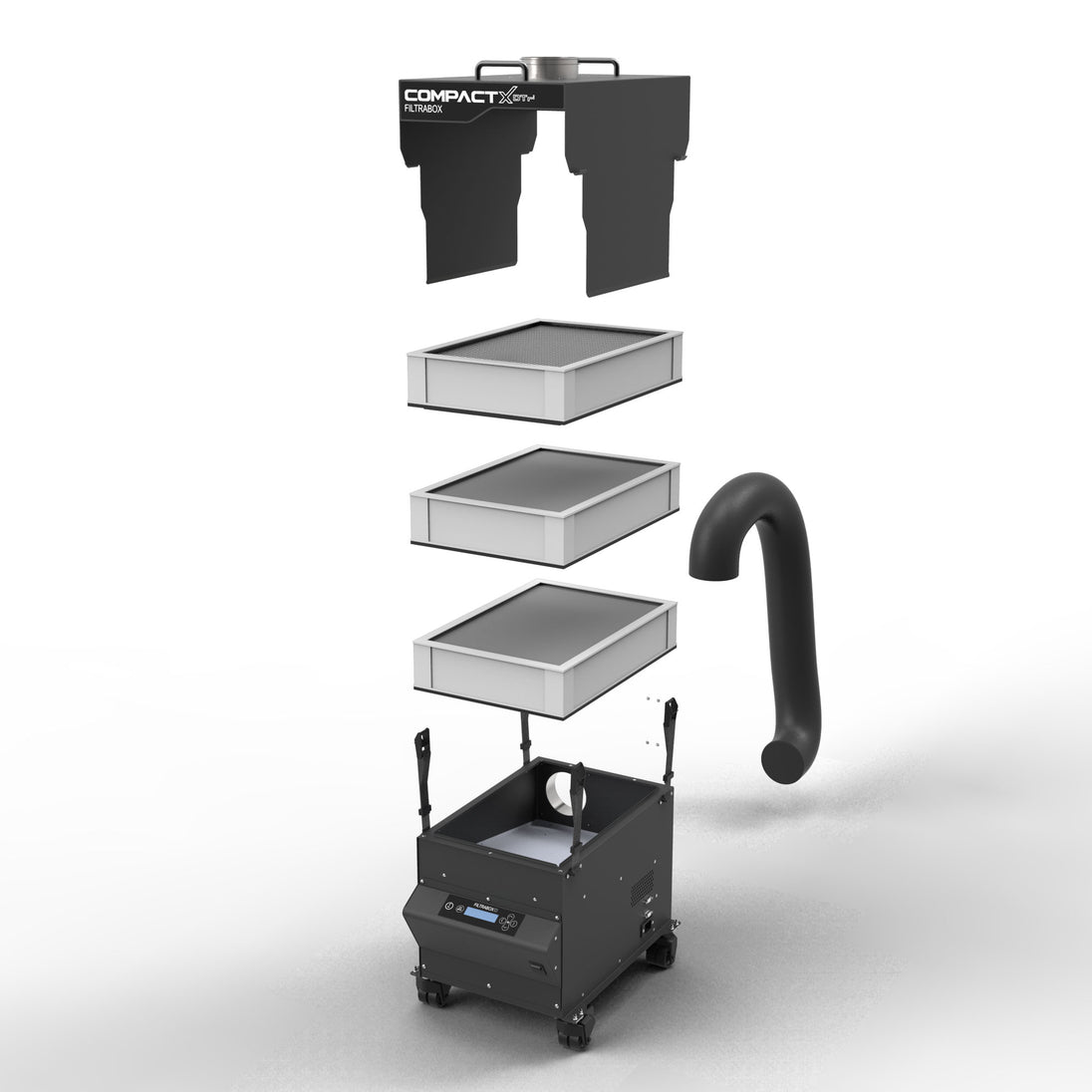 Filtrabox CompactX-DTF Fume Extractor - Exploded View