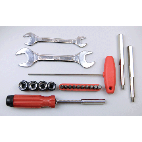 Includes a complete tool kit for adjustments, blade changing and general maintenance