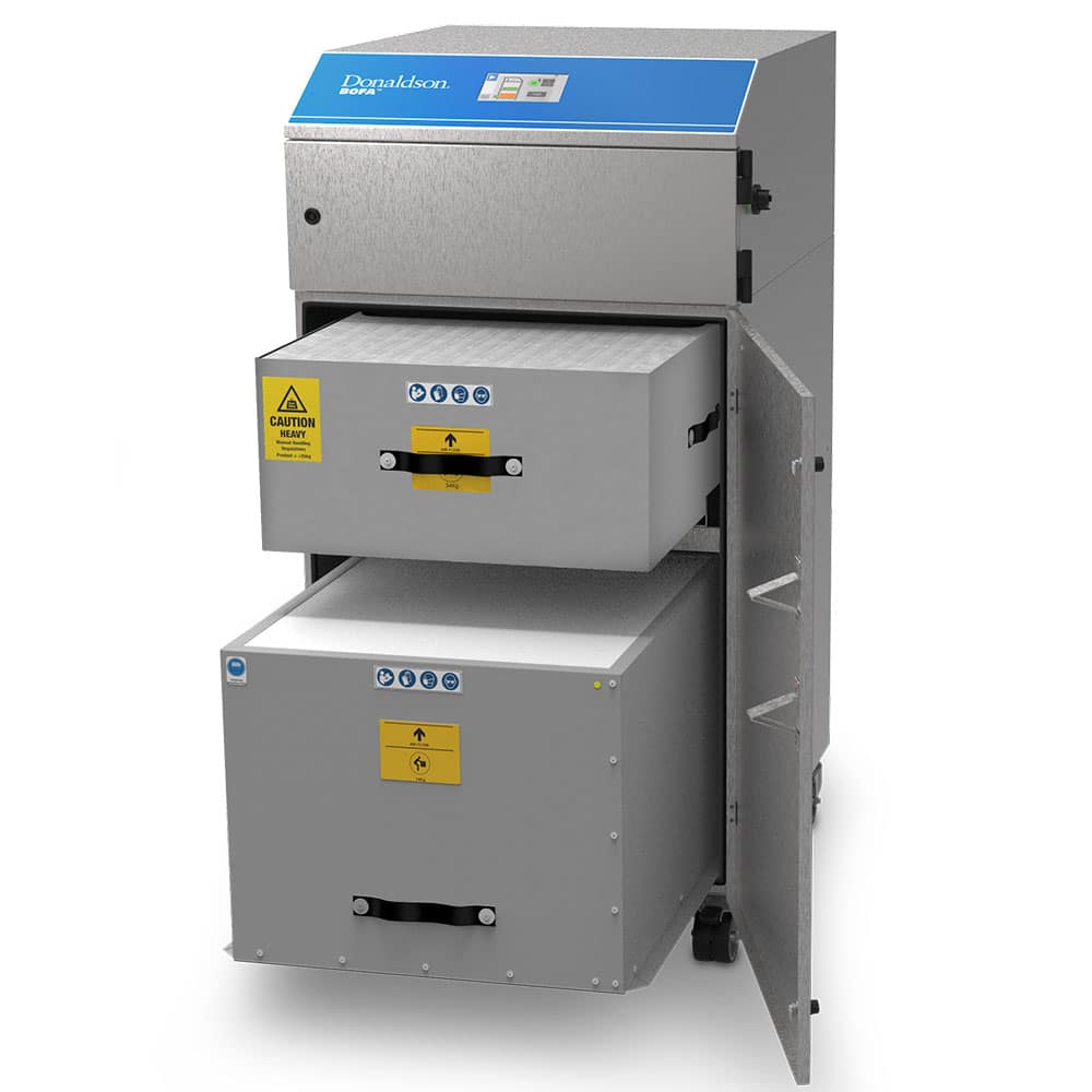 Donaldson BOFA AD 1000 Pro OS filter compartment open