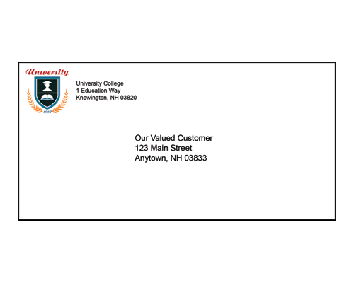 AP2 sample printed envelope