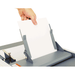 Optional multi-sheet feeder allows up to 4 sheets stapled/unstapled to be folded at one time