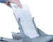 Optional multi-sheet feeder folds up to 4 stapled or unstapled sheets in a single pass