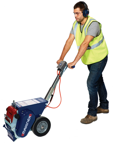 Floor Stripper - in use