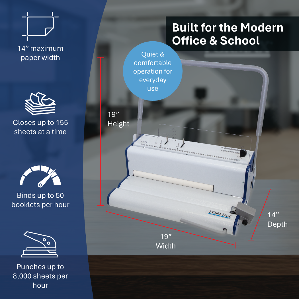 Formax ReadyCoilM Manual Punch and Electric Coil Binding System