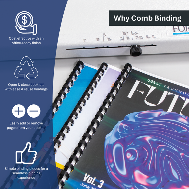 Formax ReadyCombM+ Manual Punch and Comb Binding System