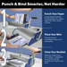 Formax ReadyWire2M Premium Manual Punch and Wire Binding System, 2:1 Pitch