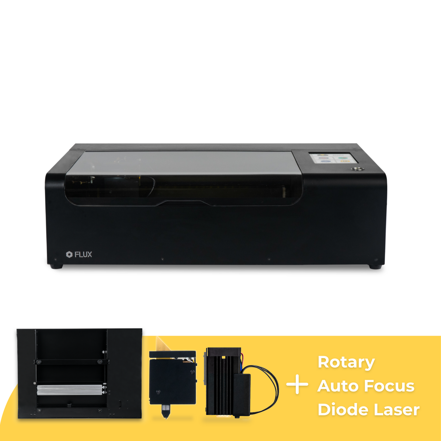 FLUX beamo with Rotary, Autofocus and Diode Laser