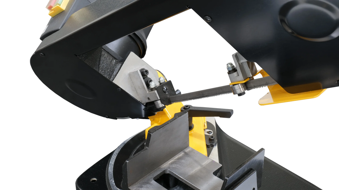 Dake B:5 Horizontal Bandsaw blade guides detail