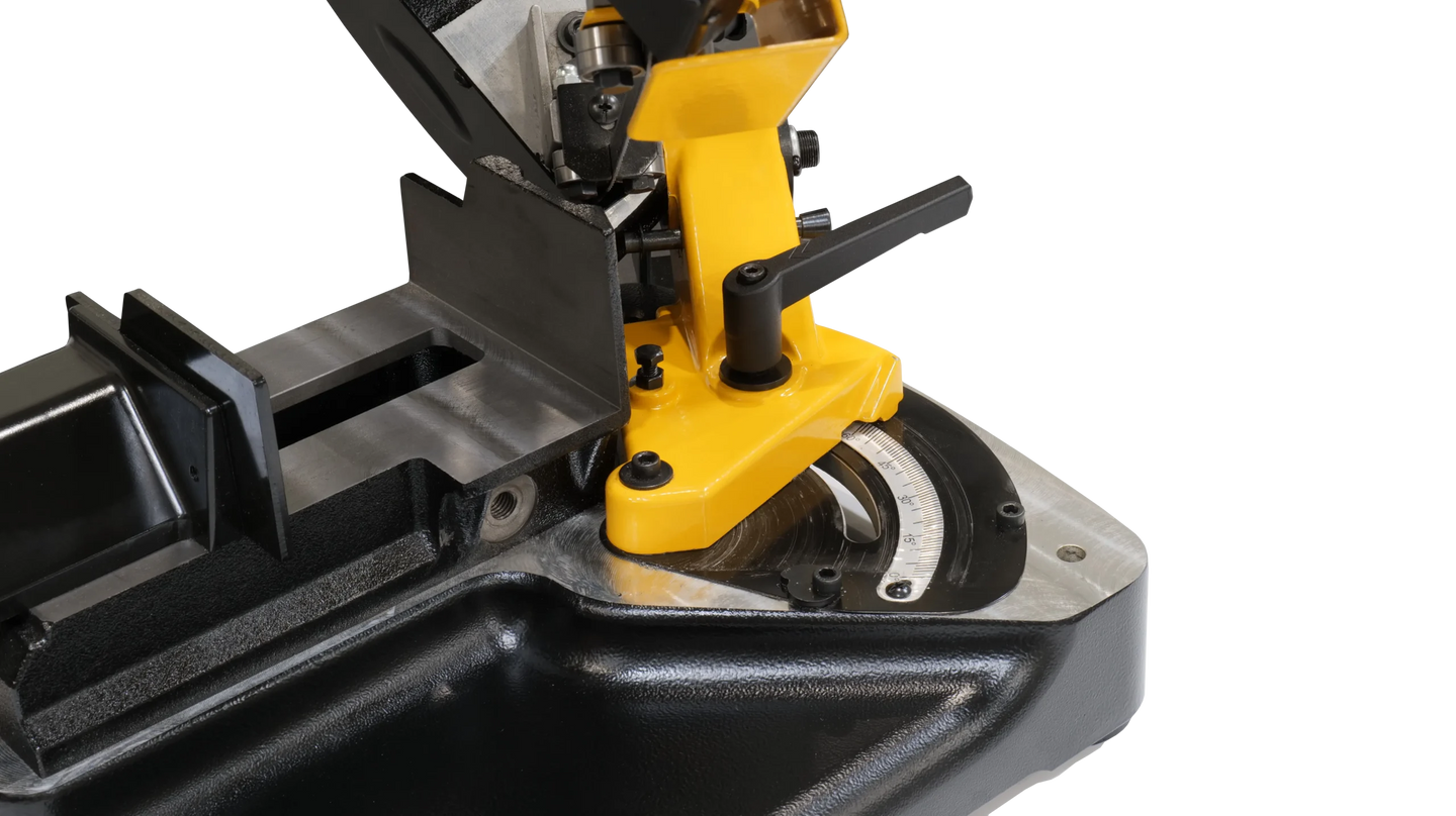 Dake B:5 Horizontal Bandsaw mitre gauge detail